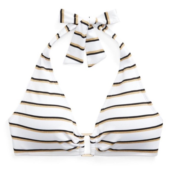 Ralph Lauren Other - Ralph Lauren Halter Neck Striped Bikini Top